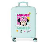 Disney Mickey All Smile Multicolor Cabin Suitcase 38x55x20 cm Rigid ABS Side Combination Lock 35L 2 kg 4 Double Wheels Hand Luggage