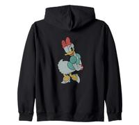 Disney Mickey and Friends Classic Daisy Duck Sweet Pose Zip Hoodie