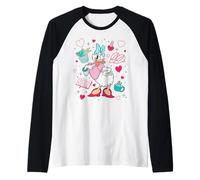 Disney Mickey And Friends Daisy Duck Around Her Iconic Items Raglan Baseball Tee