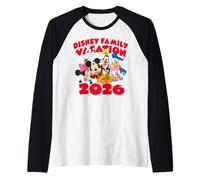 Disney Mickey And Friends Disney Family Vacation 2026 Raglan Baseball Tee