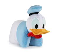 Disney Mickey and Friends Donald Duck 2-in-1 Plush Pillow Pal - Ultra Soft Multipurpose Cushion with Strap Closure, Huggable Plushie for Kids’ Bedroom, Trip, and Sleepovers