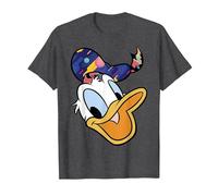 Disney Mickey And Friends Donald Duck Patterned Hat T-Shirt, Men, Dark Heather Grey, 6X-Large