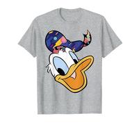 Disney Mickey And Friends Donald Duck Patterned Hat T-Shirt, Men, Heather Grey, 5X-Large