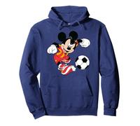Disney Mickey And Friends Football Soccer Mickey Kicks Ball Pullover Hoodie