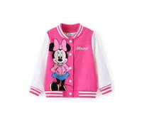 Disney Mickey and Friends Girls Bomber Jacket, Pink, 3-10 Years, Hot Pink, 8- 9 Years