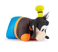 Disney Mickey and Friends Goofy 2-in-1 Plush Pillow Pal - Ultra Soft Multipurpose Cushion with Strap Closure, Huggable Plushie for Kids’ Bedroom, Trip, and Sleepovers