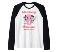 Disney Mickey And Friends Mickey & Minnie Aloha From Hawaii Raglan Baseball Tee