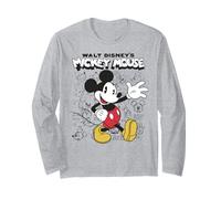Disney Mickey And Friends Mickey Mouse Sketches Portrait Long Sleeve T-Shirt
