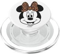 Disney Mickey And Friends Minnie Mouse Leopard Bow Big Face PopSockets PopGrip for MagSafe