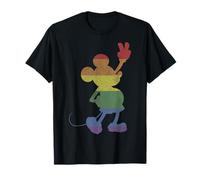 Disney Mickey And Friends Rainbow Stripe Mickey T-Shirt