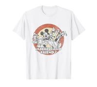 Disney Mickey And Friends Retro Circle Portrait T-Shirt