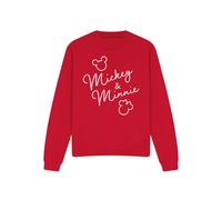 Disney Mickey And Minnie Classic Signatures Sweatshirt, Red Red XXL
