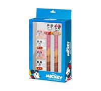Disney Mickey and Minnie Mix-Pack of Erasable Gel Pen + Eternal Pencil + 4 Erasers, Blue, 14 x 23 cm