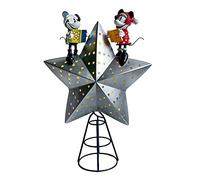 Disney Mickey and Minnie Mouse Light-Up Tree Topper, Multicolor