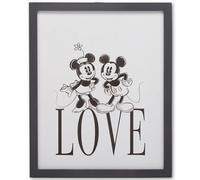 Disney Mickey and Minnie Mouse Love Framed Wood Wall Decor