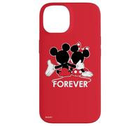 Disney Mickey and Minnie Mouse Silhouettes Forever Red Case for iPhone 14