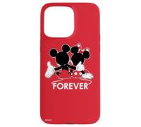 Disney Mickey and Minnie Mouse Silhouettes Forever Red Case for iPhone 15 Pro Max