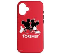 Disney Mickey and Minnie Mouse Silhouettes Forever Red Case for iPhone 16
