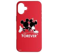 Disney Mickey and Minnie Mouse Silhouettes Forever Red Case for iPhone 16 Plus
