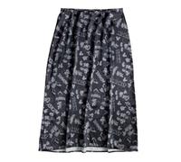 Disney Mickey and Minnie Patterned Satin Skirt Black