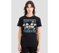 Mickey And Minnie Together Forever T-Shirt S-2XL, Black