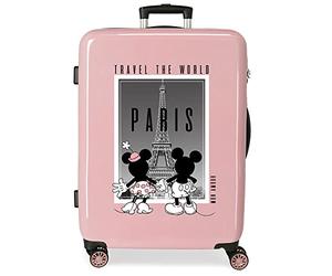 Disney Mickey and Minnie Travel The World Medium Suitcase, One Size