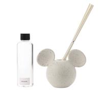 Disney - Mickey Mouse White Ceramic Vessel Fragranced Scented Diffuser With Fragrance - Lychee & Pear - Officially Licensed Disney Product - H: 11cm x W: 14cm.