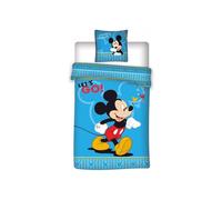 Disney Mickey children's bedding set - Single duvet cover 140x200 cm + pillowcase 63x63 cm - Blue
