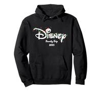 Disney Mickey Christmas Lights Family Trip 2025 Script Logo Pullover Hoodie