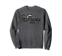 Disney Mickey Christmas Lights Script Logo 2025 Holiday Trip Sweatshirt