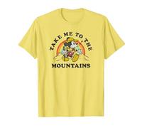 Disney Mickey Classic Mickey Take Me To The Mountains T-Shirt, Men, Lemon Yellow, 3X-Large