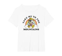 Disney Mickey Classic Mickey Take Me To The Mountains T-Shirt, Women's Plus, White, 6X