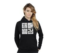Disney Mickey, Donald, Goofy And Pluto Boxed Hoodie In Black Black