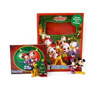 Disney Mickey & Friends Christmas Tattle Tales - Activity Books for kids, 12-page storybook, 4 figurines
