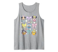 Disney Mickey & Friends Cute Easter Eggs Pastel Color Logo Tank Top