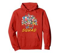 Disney Mickey & Friends "Disney Squad" Group Event Matching Pullover Hoodie, Adult Unisex, Red, X-Large