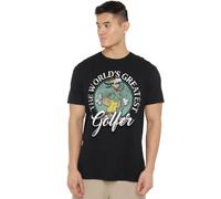 Disney Mickey & Friends Greatest Golfer Goofy Dad Unisex T Shirt, Black, S