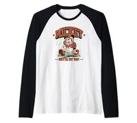 Disney Mickey & Friends Mickey Outta My Way Retro Collegiate Raglan Baseball Tee