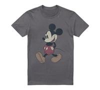 Disney Mickey & Friends Mickey Wander Unisex T Shirt, Charcoal, XX-Large