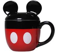 Disney Mickey & Friends Shaped Mug with Lid - Mickey Mouse Mug - 3D Mug - Mickey Mouse Kitchen Accessories Gifts