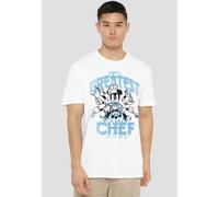 Disney Mickey & Friends World's Greatest Chef Dad Unisex T Shirt, White, 5XL