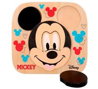 Disney Mickey Lace Wood 21x20 Puzzle 6 Pieces
