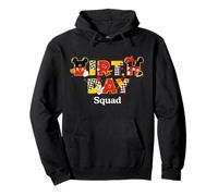 Disney Mickey & Minnie "Birthday Squad" Big Letters Party Pullover Hoodie