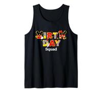 Disney Mickey & Minnie "Birthday Squad" Big Letters Party Tank Top