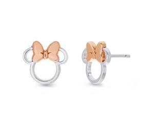 Disney Mickey & Minnie Brass Tt Cut-Out Stud | Acotis - Base Metal