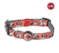 ARTESANÍA CERDÁ, S.L. Dog Collar Minnie Mouse Premium, Pink S-M, Quick-Click Polyester, 3D Details