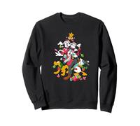 Disney Mickey Minnie Goofy Pluto Chip Dale Christmas Tree Sweatshirt