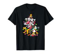 Disney Mickey Minnie Goofy Pluto Chip Dale Christmas Tree T-Shirt
