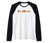 Disney Mickey & Minnie Grandpa Gift Family Trip Vacation Raglan Baseball Tee