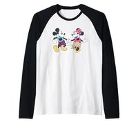 Disney Mickey & Minnie Hawaii Tropical Couples Trip Vacation Raglan Baseball Tee